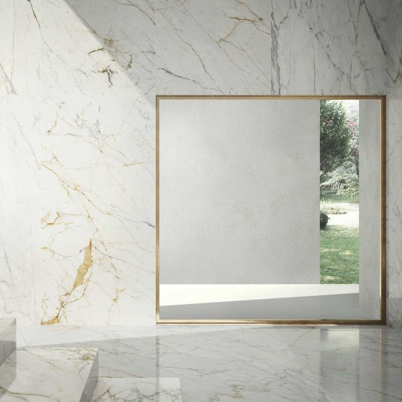 Vloertegel Marazzi GRANDEMARBLE GOLD GLANS 120x120 cm (doosinhoud 2.88 m2)