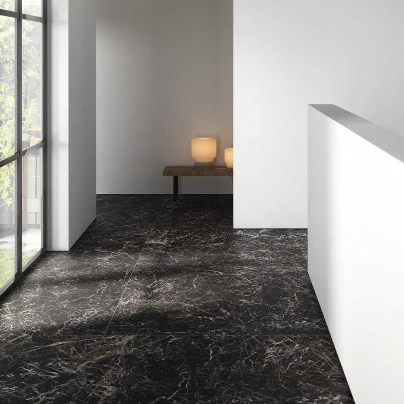 Vloertegel Marazzi GRANDEMARBLE ST LAURENT 120x120 cm (doosinhoud 2.88 m2) Zwart glans