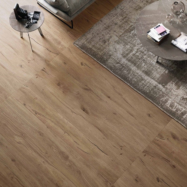 Vloertegel Flaviker COZY BROWN 26x200 cm (doosinhoud 2.6 m2)
