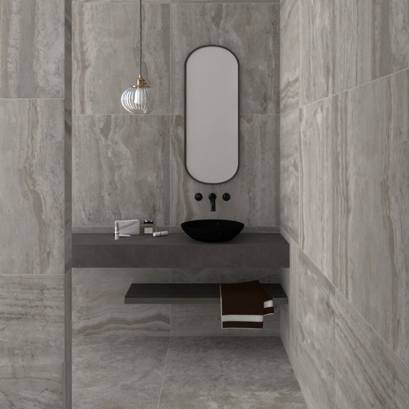 Vloertegel Flaviker NAVONA Grey Vein 80x80 cm