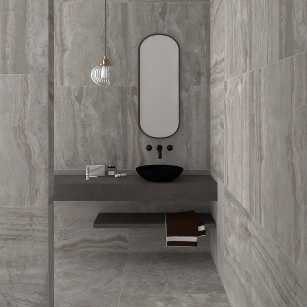 Vloertegel Flaviker NAVONA Grey Vein 80x80 cm