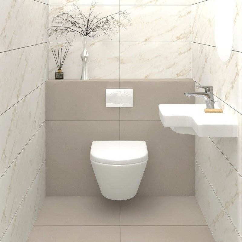 Wandtegel Marazzi MARBLEPLAY Ivory 30x90 cm (doosinhoud 1.35 m2)
