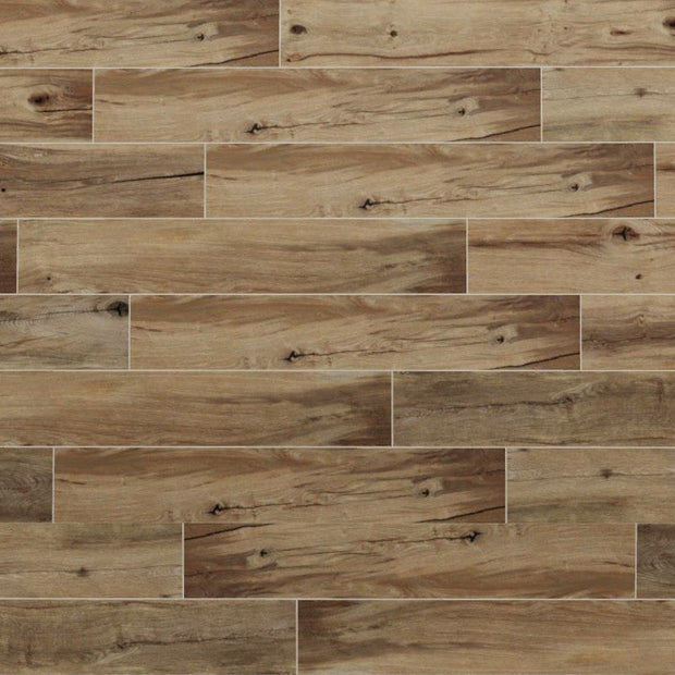 Vloertegel Flaviker NORDIK WOOD BROWN 20x120 cm (doosinhoud 1.44 m2)