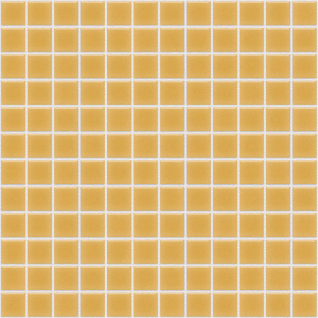 The Mosaic Factory Barcelona Mozaiek Tegel Vierkant - Geel gevlamd Porselein Geglazuurd 300x300 mm