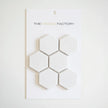 The Mosaic Factory Barcelona Mozaiek Tegel Hexagon - Extra Wit Porselein Geglazuurd 281x325 mm