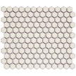 The Mosaic Factory Barcelona Mozaiek Tegel Hexagon - Zacht wit met rand Porselein Geglazuurd 260x300 mm