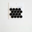 The Mosaic Factory Barcelona Mozaiek Tegel Hexagon - Zwart Porselein Geglazuurd 260x300 mm