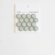 The Mosaic Factory Barcelona Mozaiek Tegel Hexagon - Licht groen met rand Porselein Geglazuurd 260x300 mm
