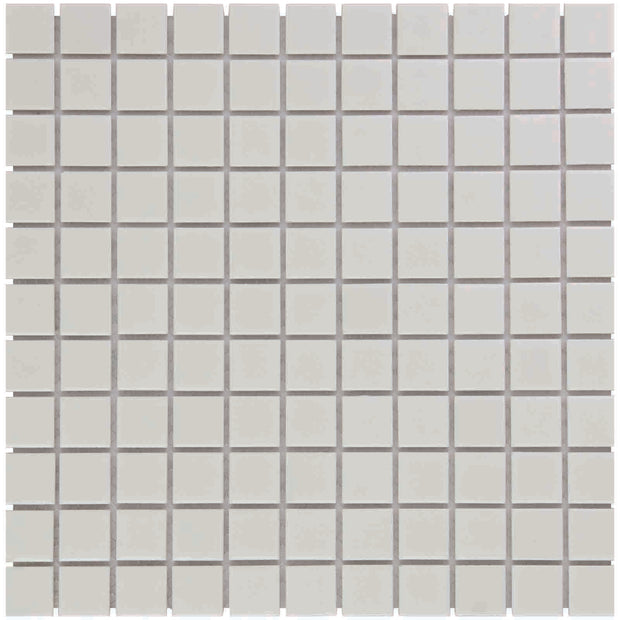The Mosaic Factory Barcelona Mozaiek Tegel Vierkant - Wit Porselein Geglazuurd 300x300 mm