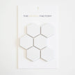 The Mosaic Factory Barcelona Mozaiek Tegel Hexagon - Wit Porselein Geglazuurd 281x325 mm