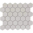 The Mosaic Factory Barcelona Mozaiek Tegel Hexagon - Wit Porselein Geglazuurd 281x325 mm