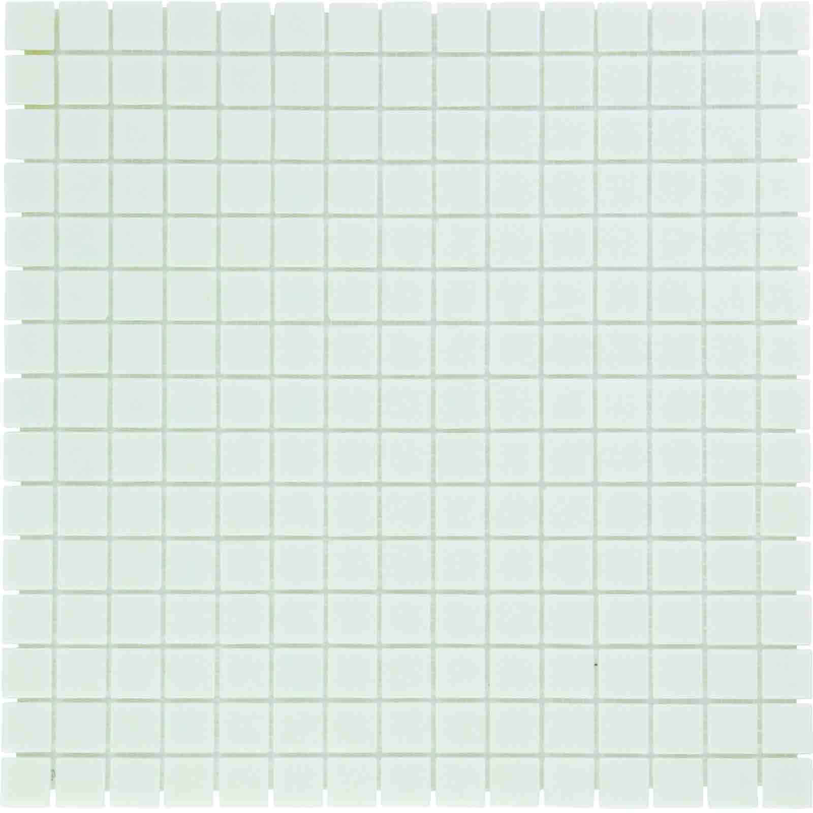 The Mosaic Factory Amsterdam Mozaiek Tegel Vierkant - Ultra Wit Glas Basic 322x322 mm