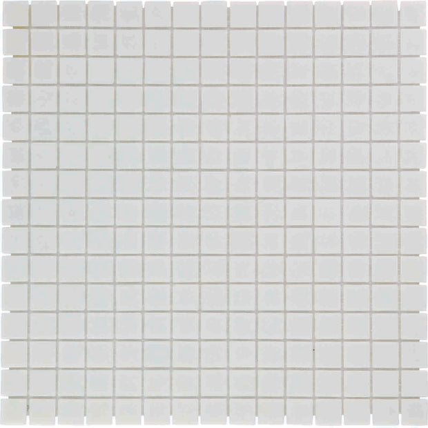 The Mosaic Factory Amsterdam Mozaiek Tegel Vierkant - Ultra Wit Glas Basic 322x322 mm