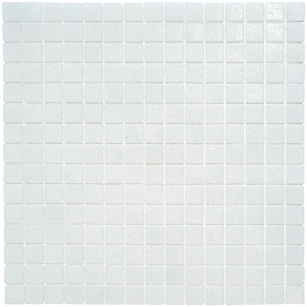 The Mosaic Factory GM03 Amsterdam Off White Zachte korrel- glas mozaïektegel 2x2cm