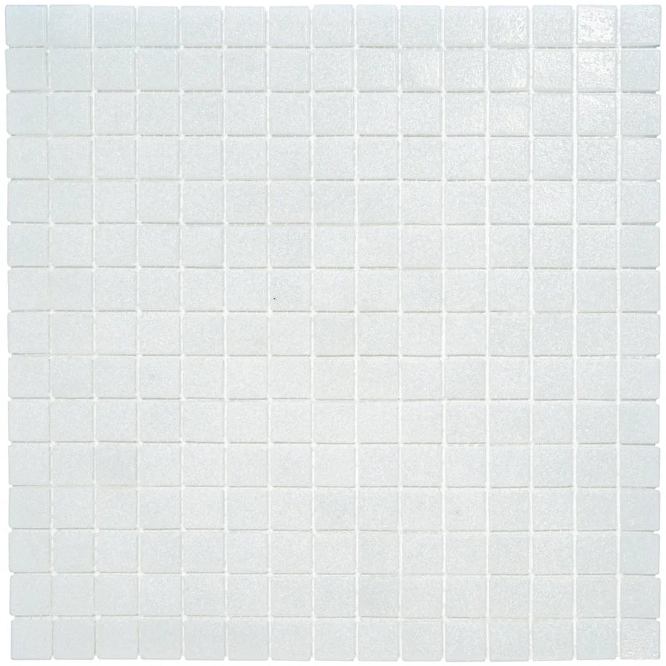 The Mosaic Factory GM03 Amsterdam Off White Zachte korrel- glas mozaïektegel 2x2cm