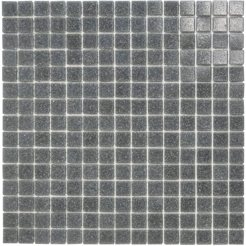 The Mosaic Factory GM015 Amsterdam Grijs Zachte korrel - glas mozaïektegel 2x2cm