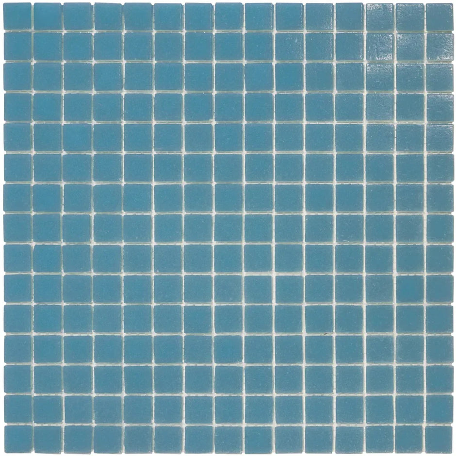 The Mosaic Factory GM10 Amsterdam Blauw Zachte korrel - glas mozaïektegel 2x2cm