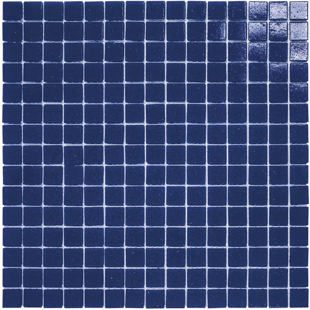 The Mosaic Factory GM13 Amsterdam Kobaltblauw Zachte korrel - glas mozaïektegel 2x2cm