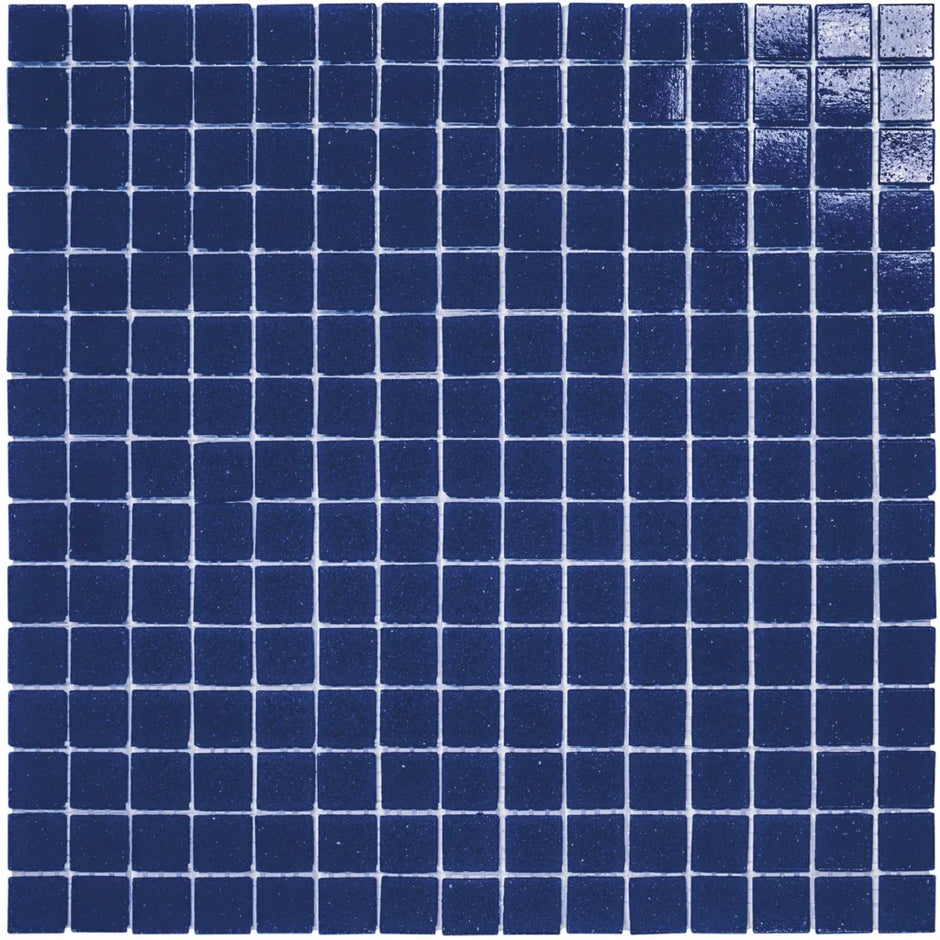 The Mosaic Factory GM13 Amsterdam Kobaltblauw Zachte korrel - glas mozaïektegel 2x2cm