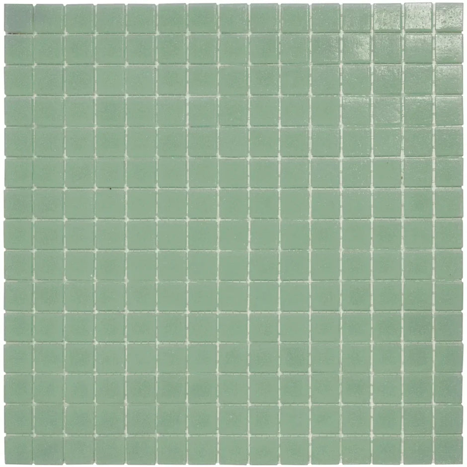 The Mosaic Factory GM22 Amsterdam Ultra Licht Groen Zachte korrel - glas mozaïektegel 2x2cm