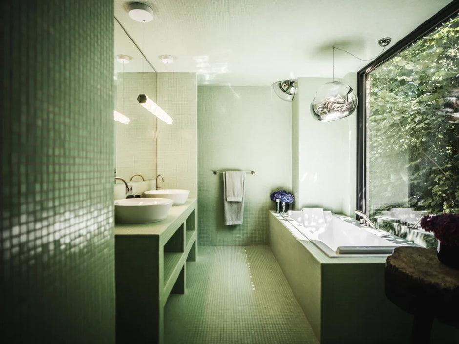 The Mosaic Factory GM22 Amsterdam Ultra Licht Groen Zachte korrel - glas mozaïektegel 2x2cm