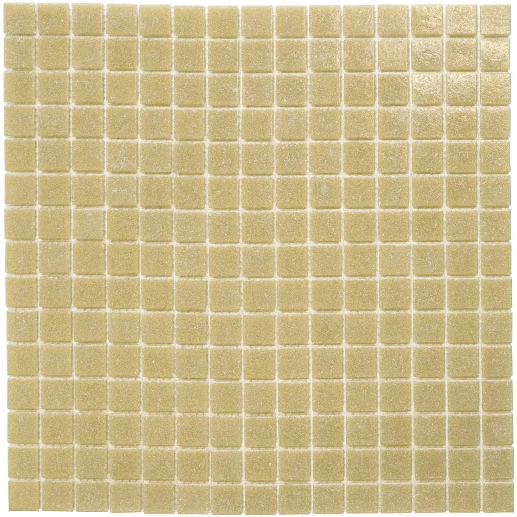 The Mosaic Factory GM31 Amsterdam Ultra Licht Bruin Zachte korrel - glas mozaïektegel 2x2cm