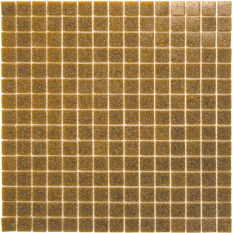 The Mosaic Factory GM33 Amsterdam Licht Bruin Zachte korrel - glas mozaïektegel 2x2cm