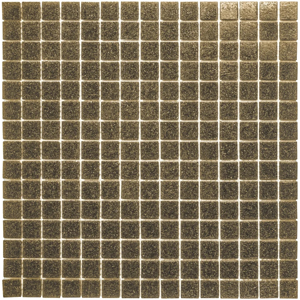 The Mosaic Factory GM35 Amsterdam Bruin Zachte korrel - glas mozaïektegel 2x2cm
