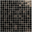 The Mosaic Factory GM60 Amsterdam Zwart Goud Zachte Korrel - glas mozaïektegel 2x2cm