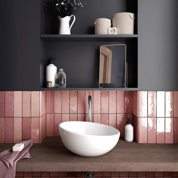 Equipe Artisan Moss Green random - 6,5x20 cm - glanzend - wandtegel