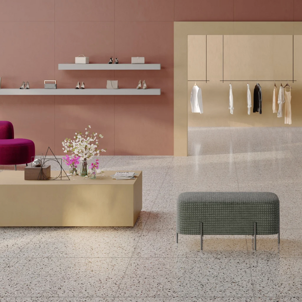 EnergieKer Medley - Cream- Naturale - Terrazzo - keramische tegel - 9mm - Rett.