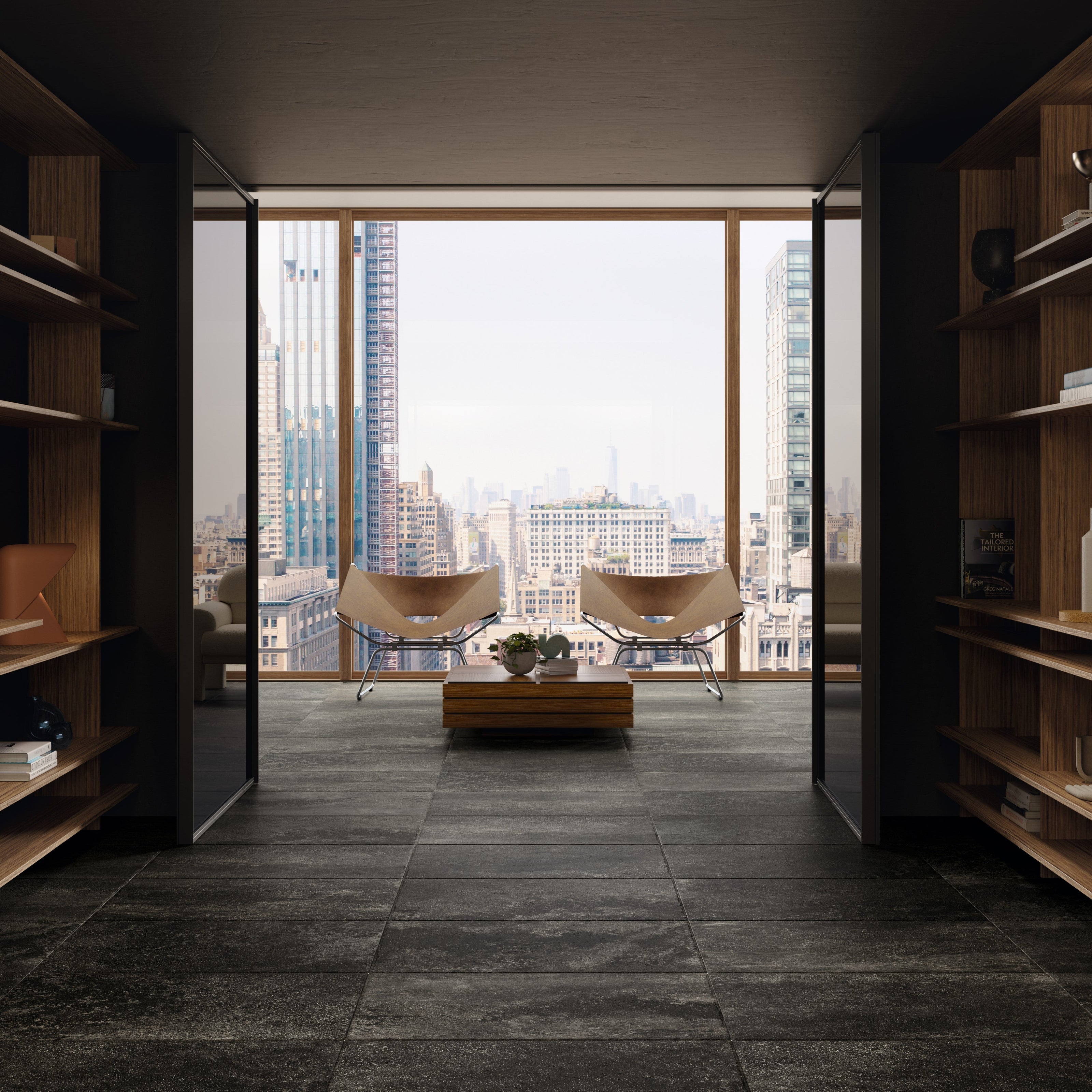 Gazzini Lava Stone Black 90X90