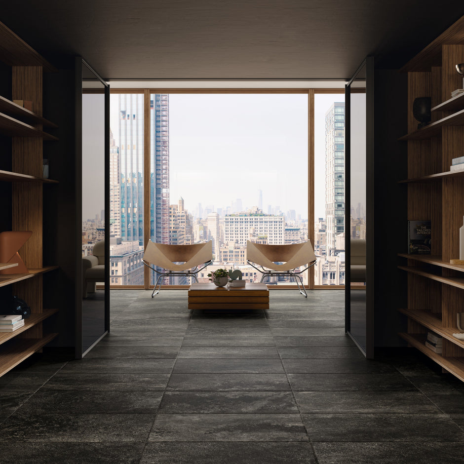 Gazzini Lava Stone Black 90X90