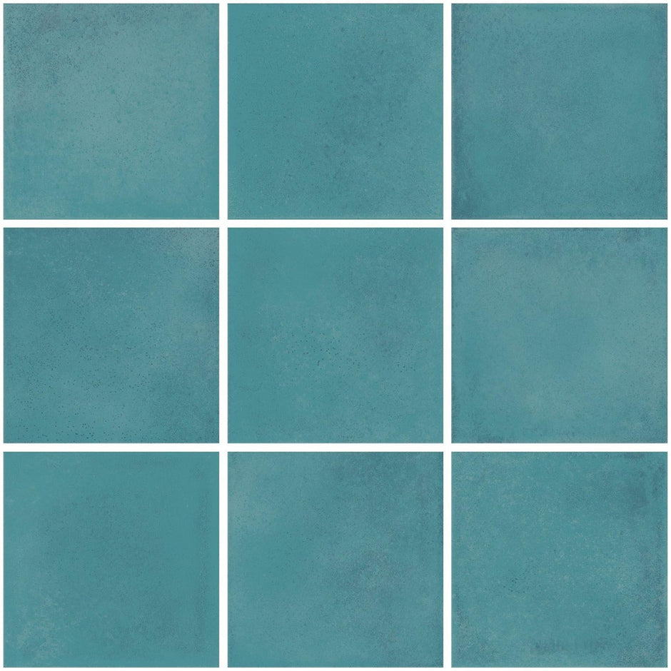 The Mosaic Factory Kasba Mozaïek Tegel Vierkant - Ocean Blue Glanzend Porselein 297x297 mm
