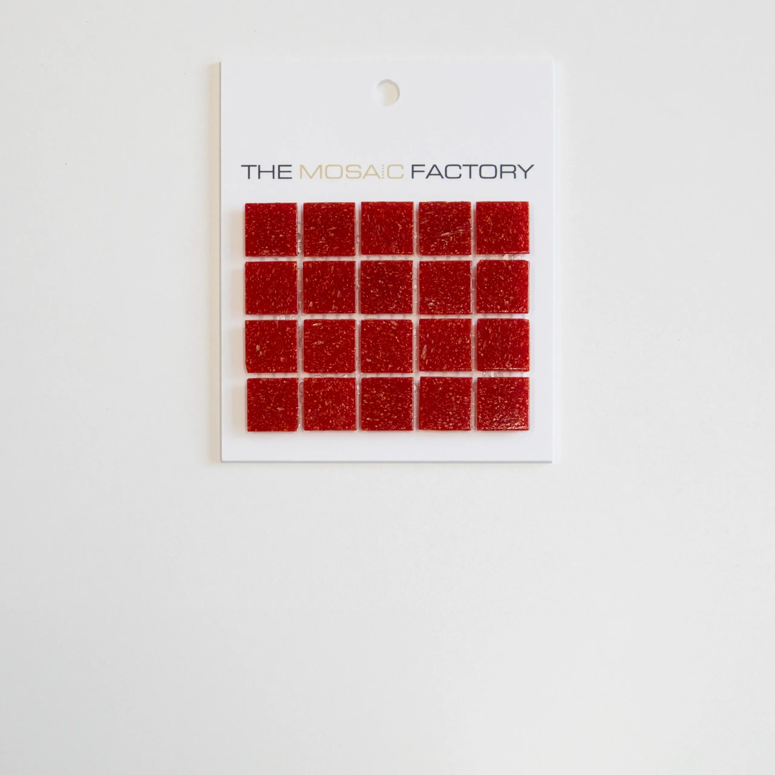 The Mosaic Factory Amsterdam Mozaiek Tegel Vierkant - Aardbei Rood Glas Basic 322x322 mm