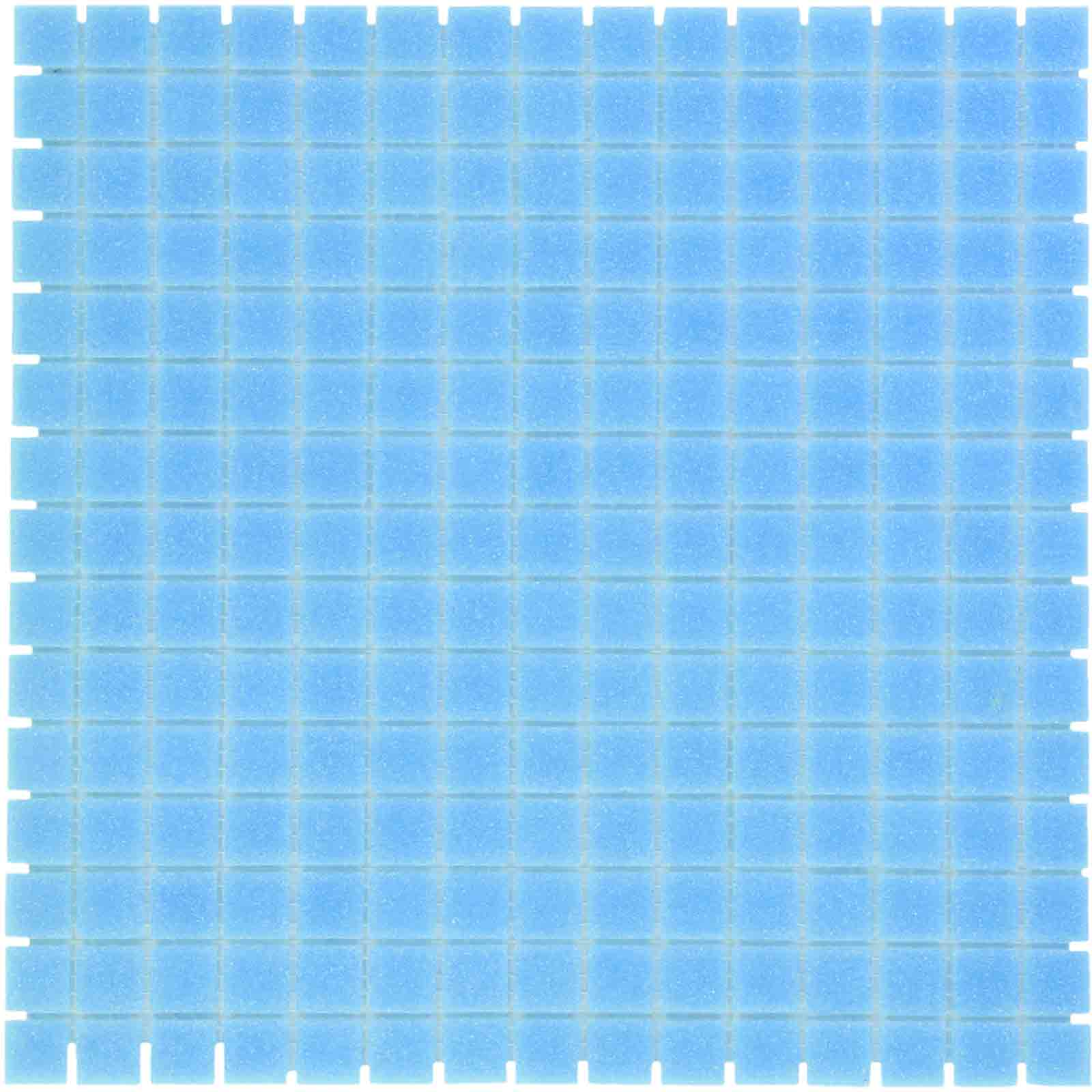 The Mosaic Factory Amsterdam Mozaiek Tegel Vierkant - Blauw Glas Basic 322x322 mm