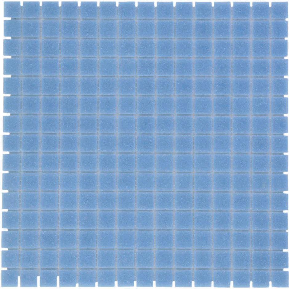 The Mosaic Factory Amsterdam Mozaiek Tegel Vierkant - Blauw Glas Basic 322x322 mm