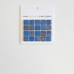 The Mosaic Factory Amsterdam Mozaiek Tegel Vierkant - Blauw Glas Goud Serie 322x322 mm