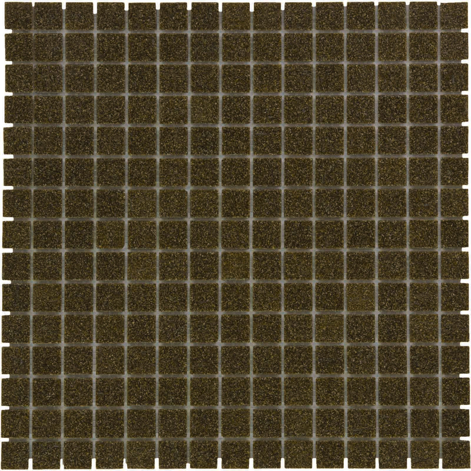 The Mosaic Factory Amsterdam Mozaiek Tegel Vierkant - Bruin Glas Basic 322x322 mm