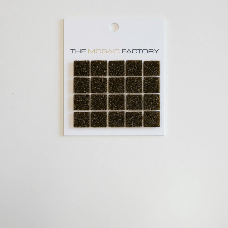 The Mosaic Factory Amsterdam Mozaiek Tegel Vierkant - Bruin Glas Basic 322x322 mm