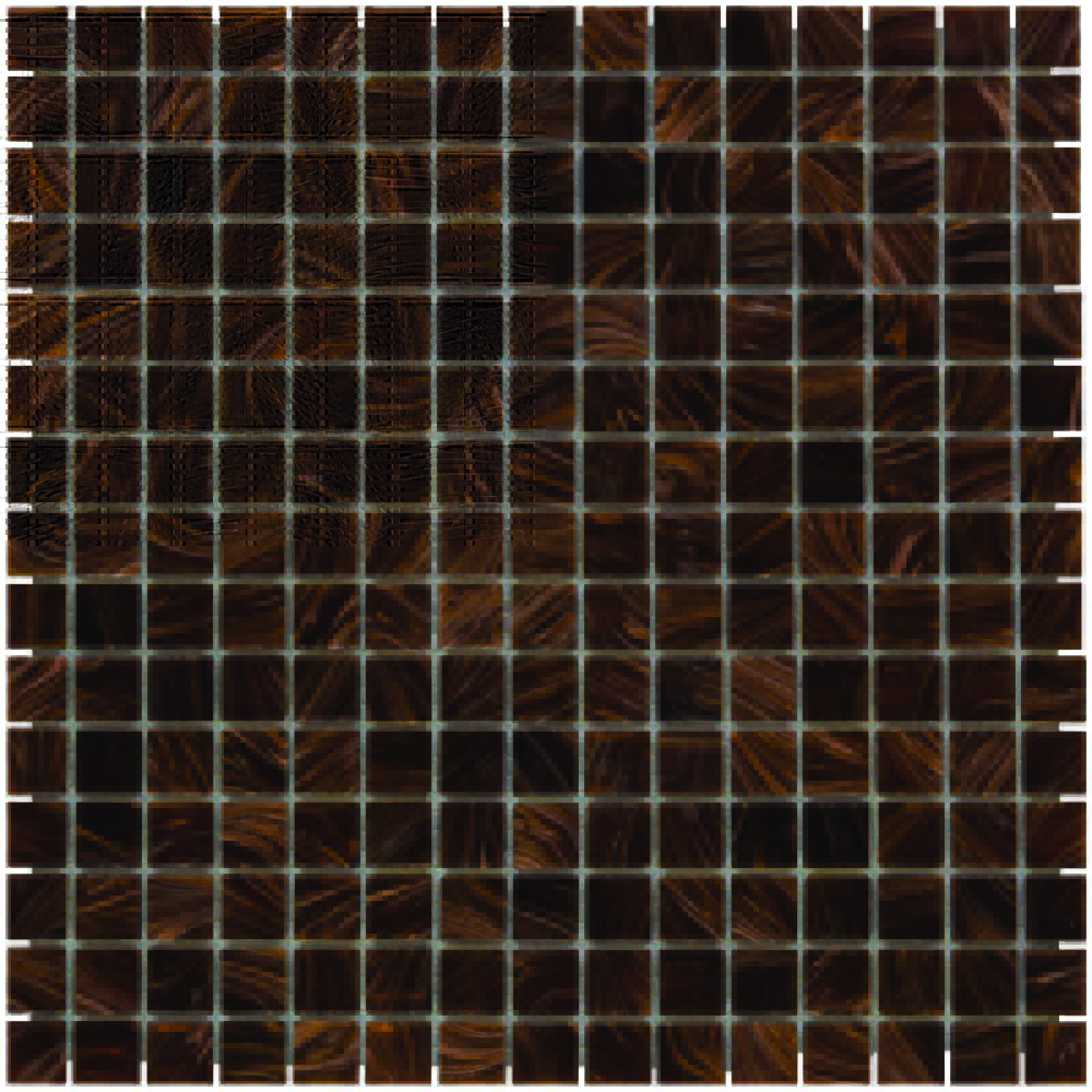 The Mosaic Factory Amsterdam Mozaiek Tegel Vierkant - Bruin Glas Goud Serie 322x322 mm