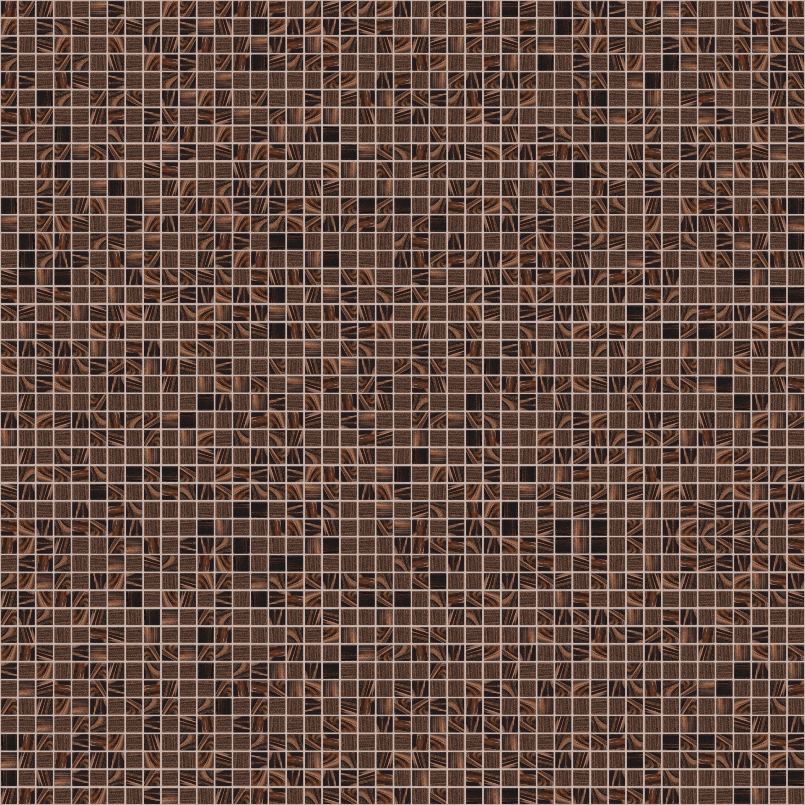 The Mosaic Factory Amsterdam Mozaiek Tegel Vierkant - Bruin Glas Goud Serie 322x322 mm