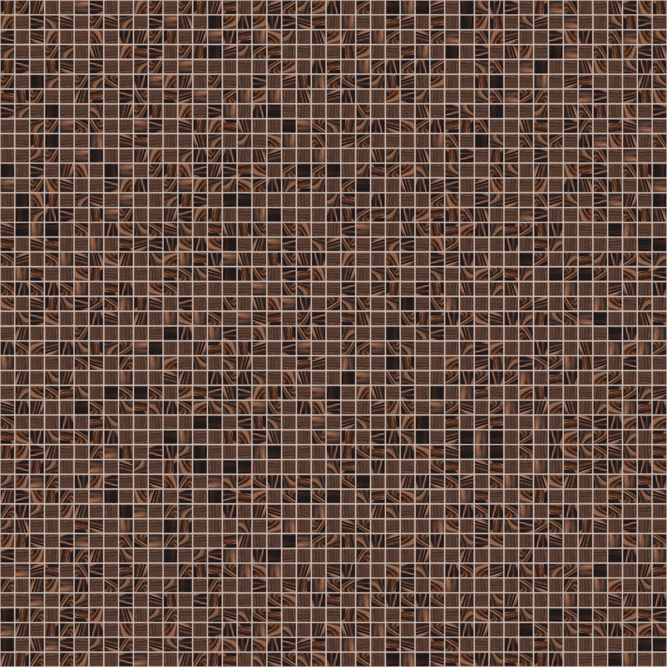 The Mosaic Factory Amsterdam Mozaiek Tegel Vierkant - Bruin Glas Goud Serie 322x322 mm