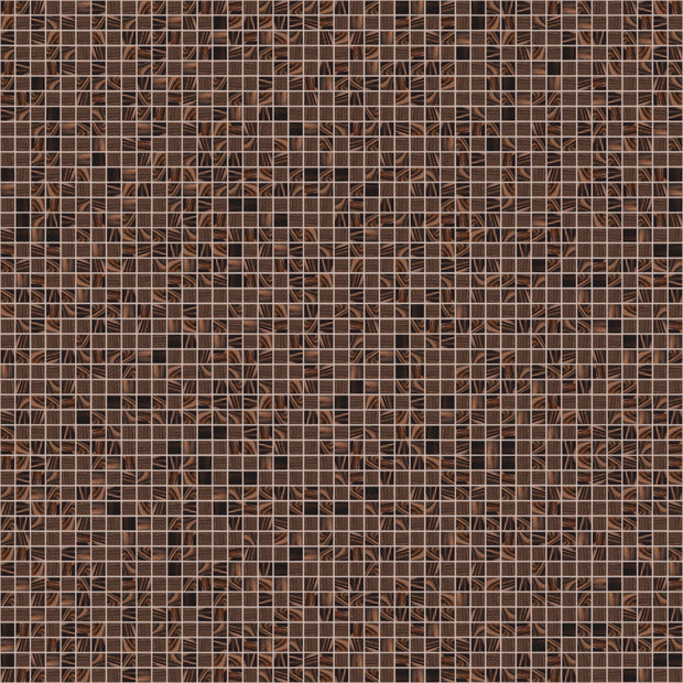 The Mosaic Factory Amsterdam Mozaiek Tegel Vierkant - Bruin Glas Goud Serie 322x322 mm