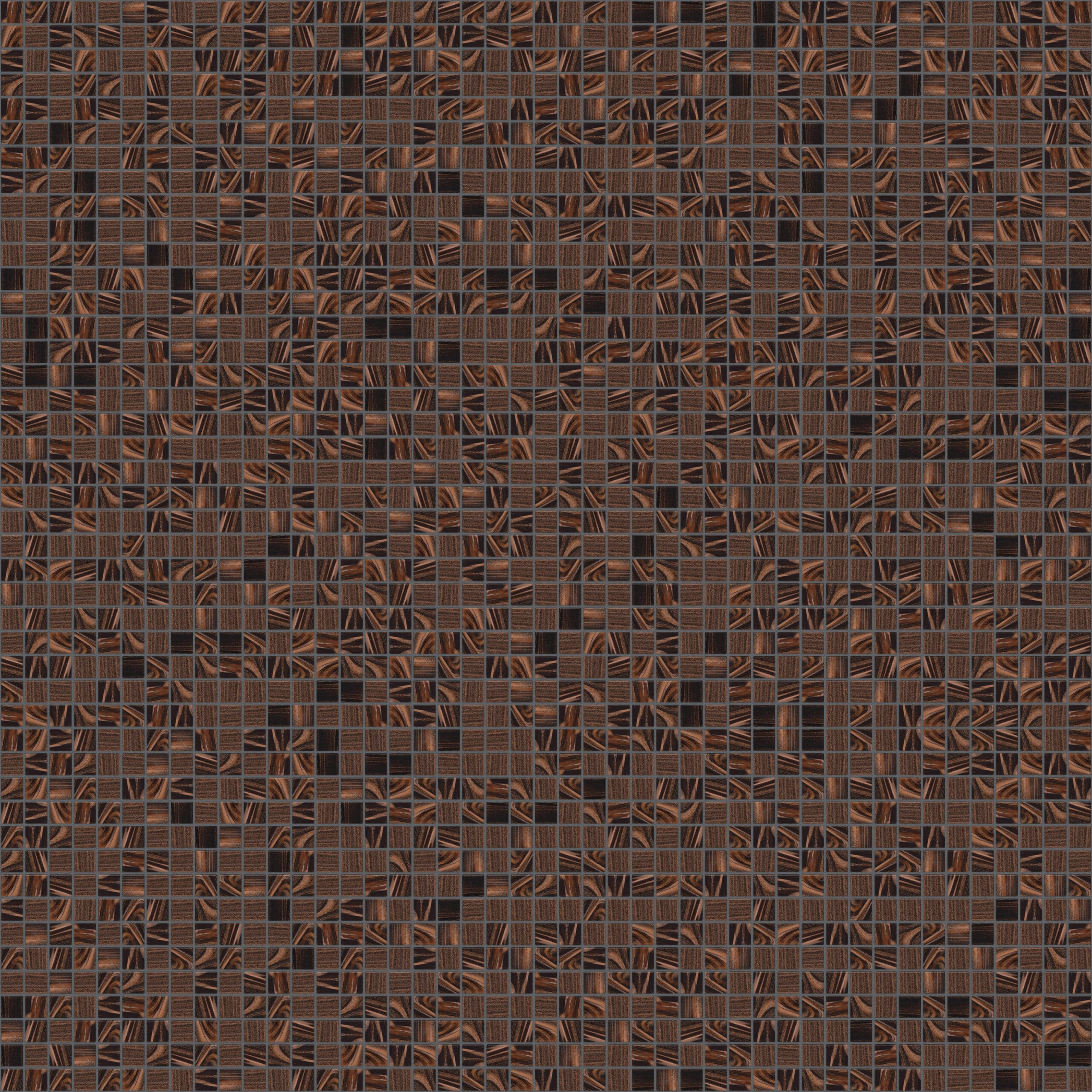 The Mosaic Factory Amsterdam Mozaiek Tegel Vierkant - Bruin Glas Goud Serie 322x322 mm