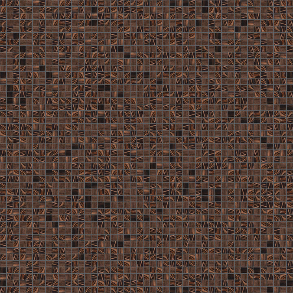 The Mosaic Factory Amsterdam Mozaiek Tegel Vierkant - Bruin Glas Goud Serie 322x322 mm