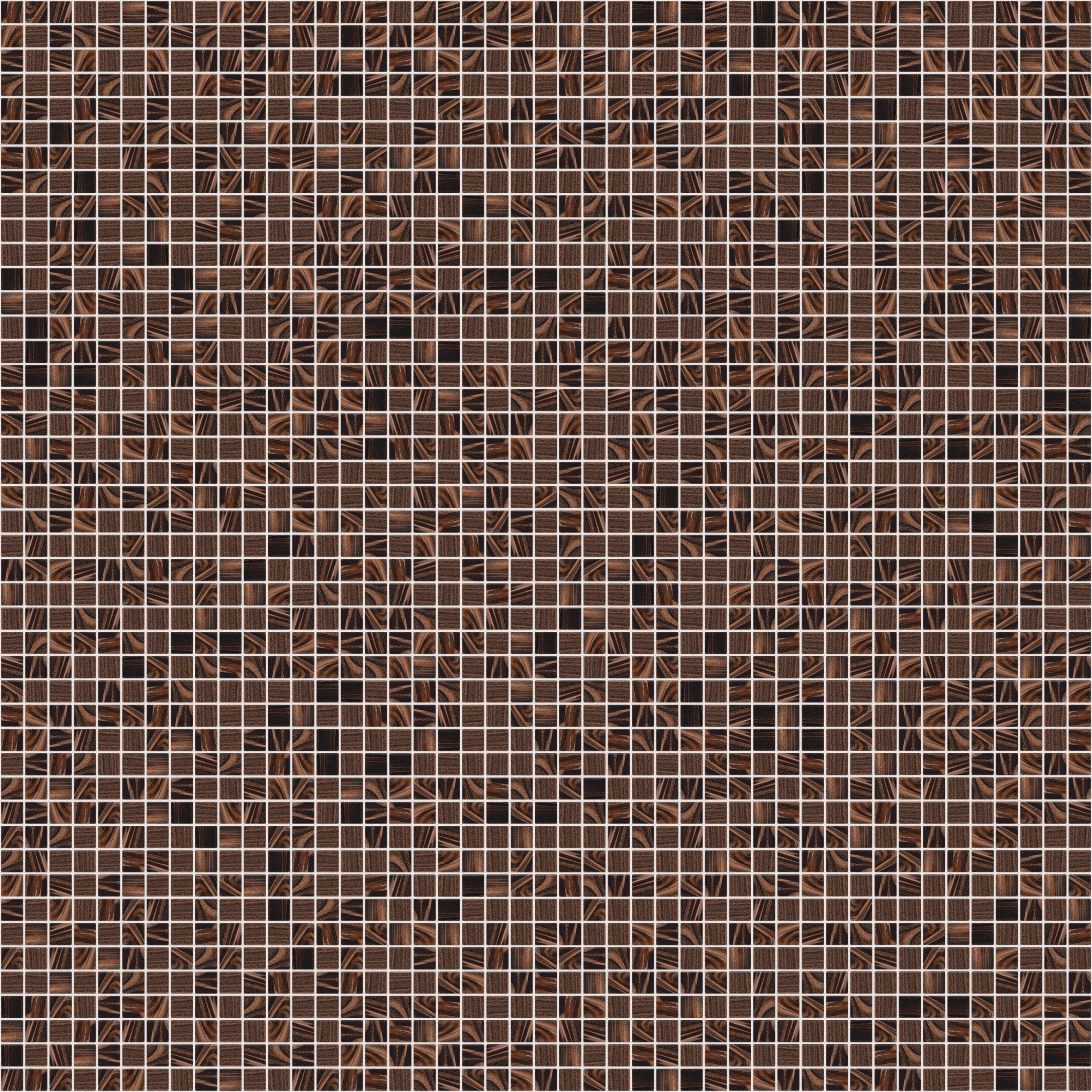 The Mosaic Factory Amsterdam Mozaiek Tegel Vierkant - Bruin Glas Goud Serie 322x322 mm