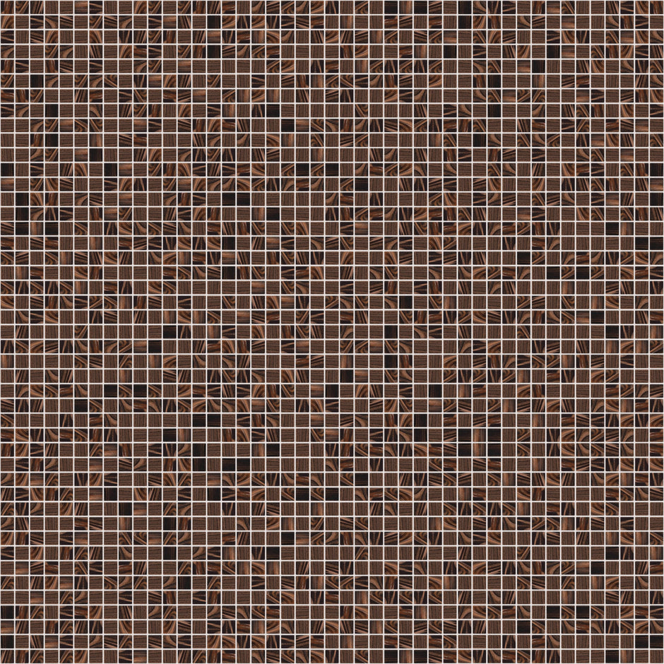 The Mosaic Factory Amsterdam Mozaiek Tegel Vierkant - Bruin Glas Goud Serie 322x322 mm