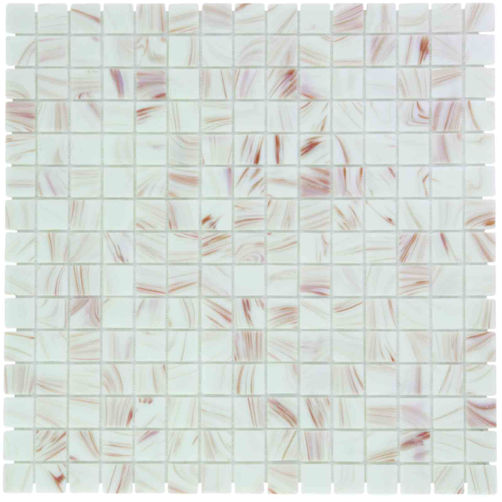 The Mosaic Factory Amsterdam Mozaiek Tegel Vierkant - Creme Glas Goud Serie 322x322 mm