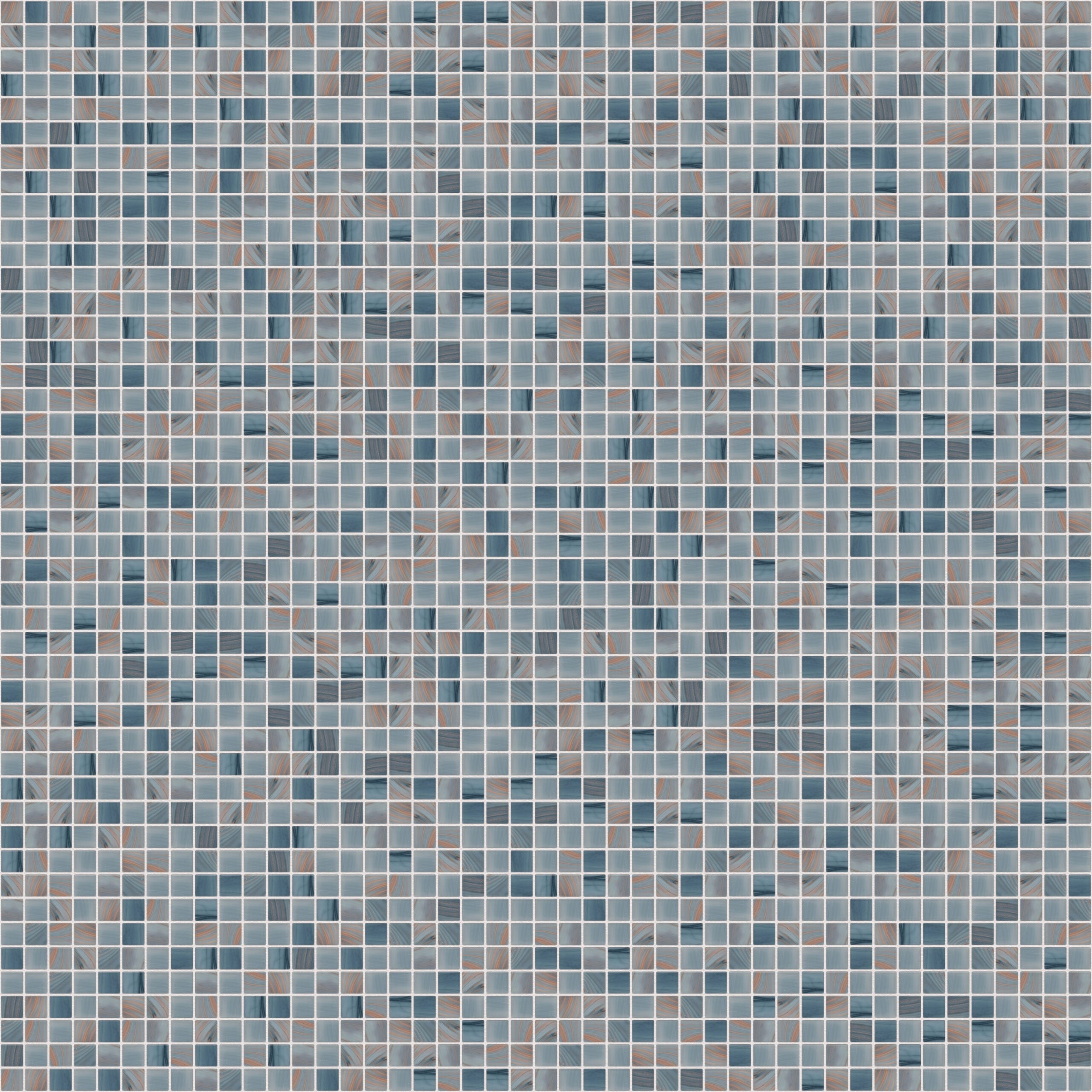 The Mosaic Factory Amsterdam Mozaiek Tegel Vierkant - Cyaan Glas Goud Serie 322x322 mm